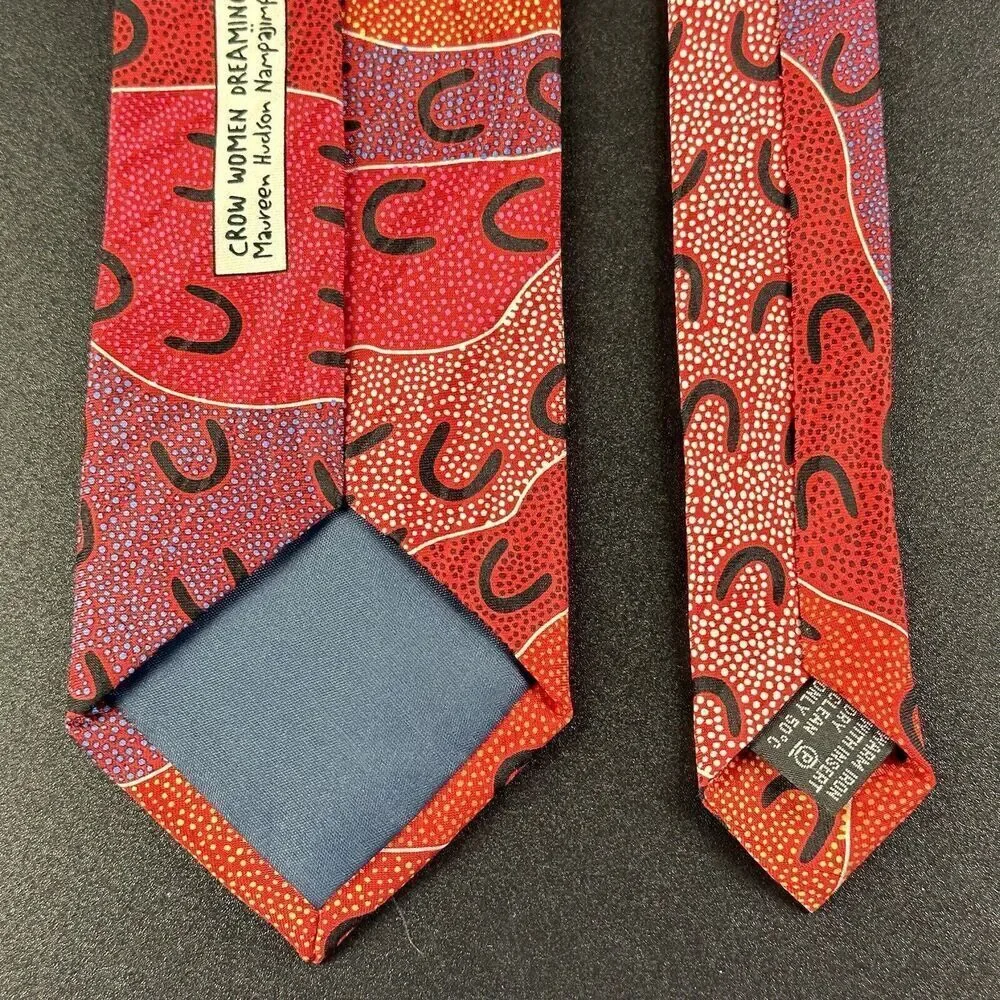 YIJAN Australia Neck Tie Mens Red Crow Women Dreaming Maureen Hudson Nampajimpa